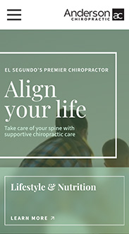 Maui mobile view of website