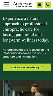 Harrisburg II mobile view of website